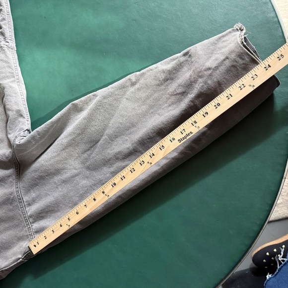 LL Bean Barn Coat Jacket XL Canvas Fleece Lined Gray Red Vintage Cabincore - Picture 15 of 15